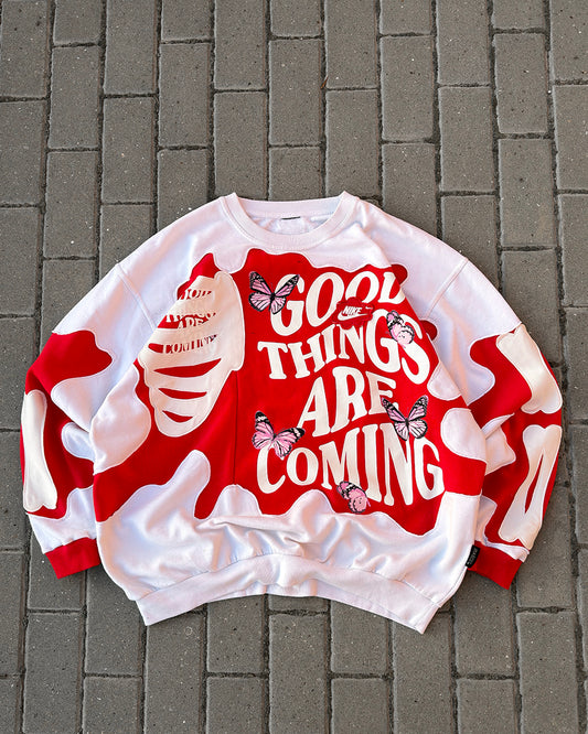 'GOOD THINGS ARE COMING' SWEATSHIRT (XXL)