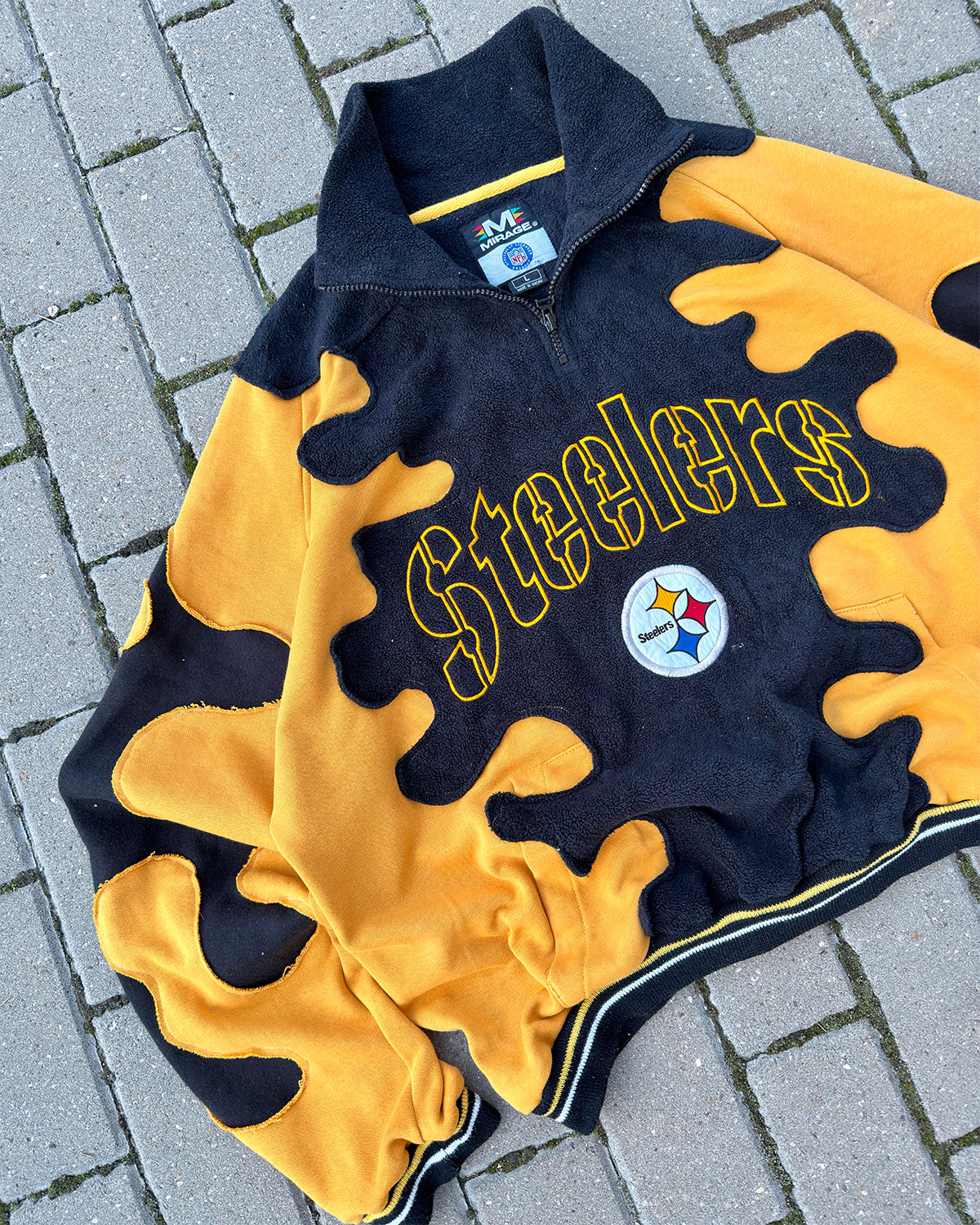 'STEELERS' REWORKED VINTAGE SWEATSHIRT (L)