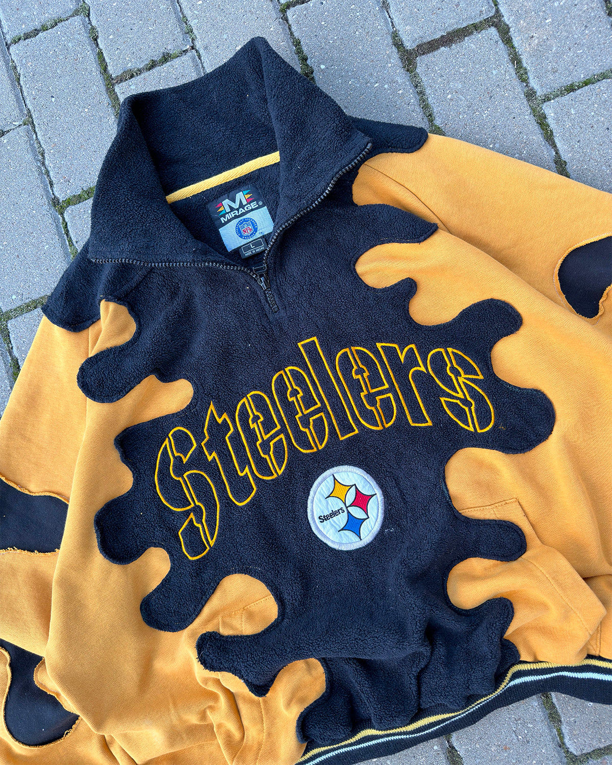 'STEELERS' REWORKED VINTAGE SWEATSHIRT (L)