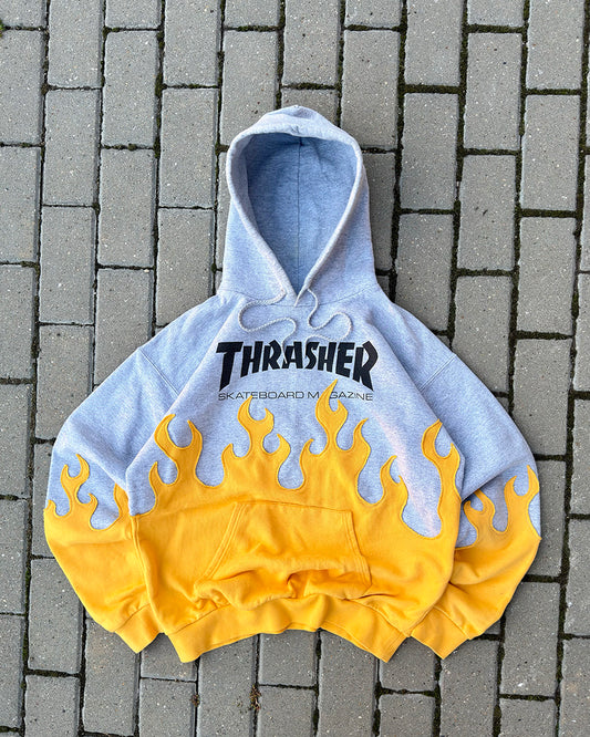 'FLAMES' HOODIE (M)