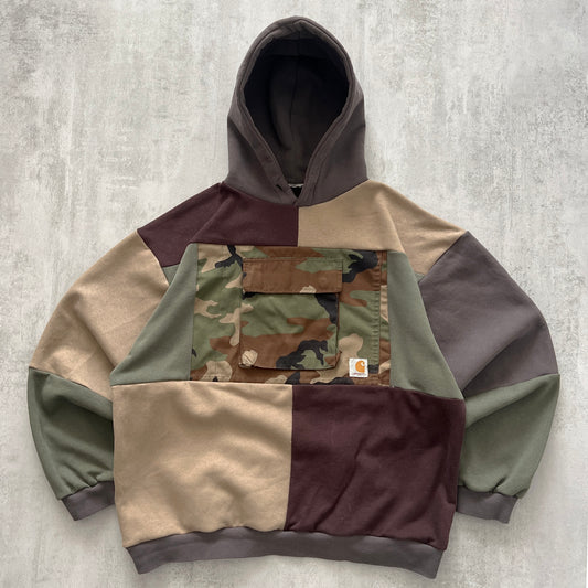 'PATCHWORK' HOODIE (XL)