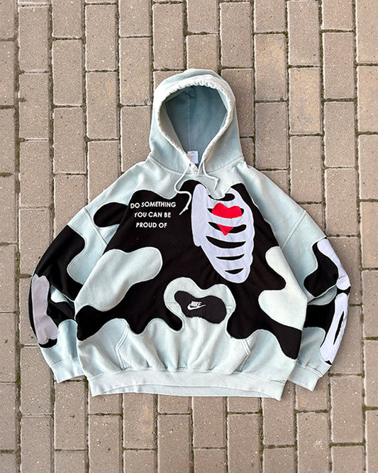 'DO SOMETHING YOU CAN BE PROUD OF' REFLECTIVE HOODIE (XL)
