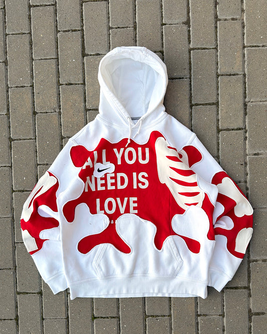 'ALL YOU NEED IS LOVE' HOODIE (L)