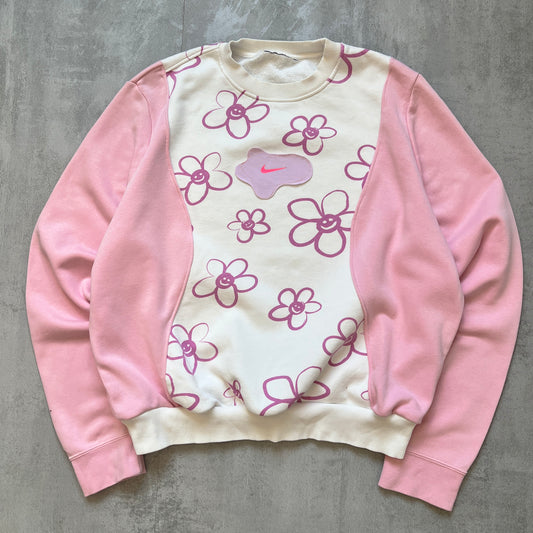 'SMILING FLOWERS' SWEATSHIRT (w M)