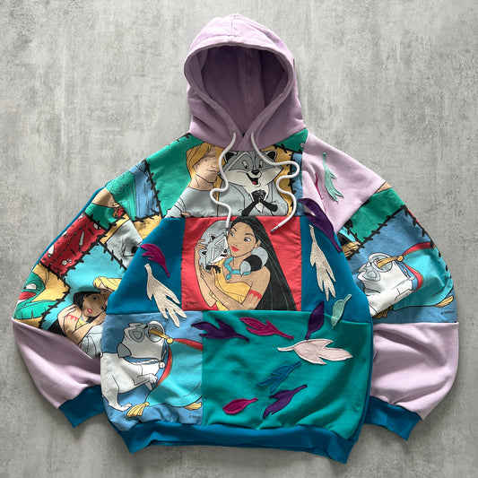 'POCAHONTAS' PATCHWORK HOODIE (L)
