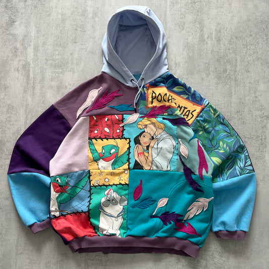 'POCAHONTAS' PATCHWORK HOODIE (XL)