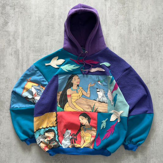 'POCAHONTAS' PATCHWORK HOODIE (M)