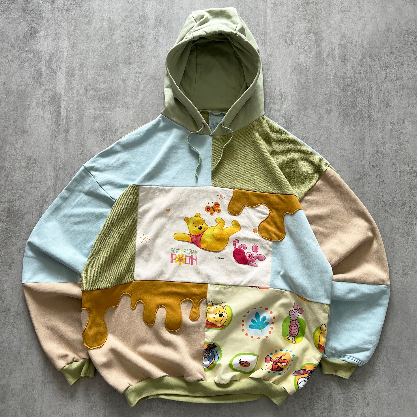 'HUNNY' PATCHWORK HOODIE (XL)