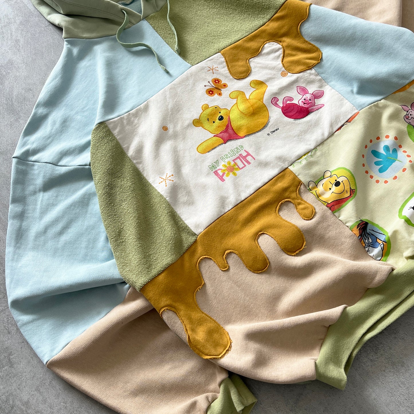 'HUNNY' PATCHWORK HOODIE (XL)