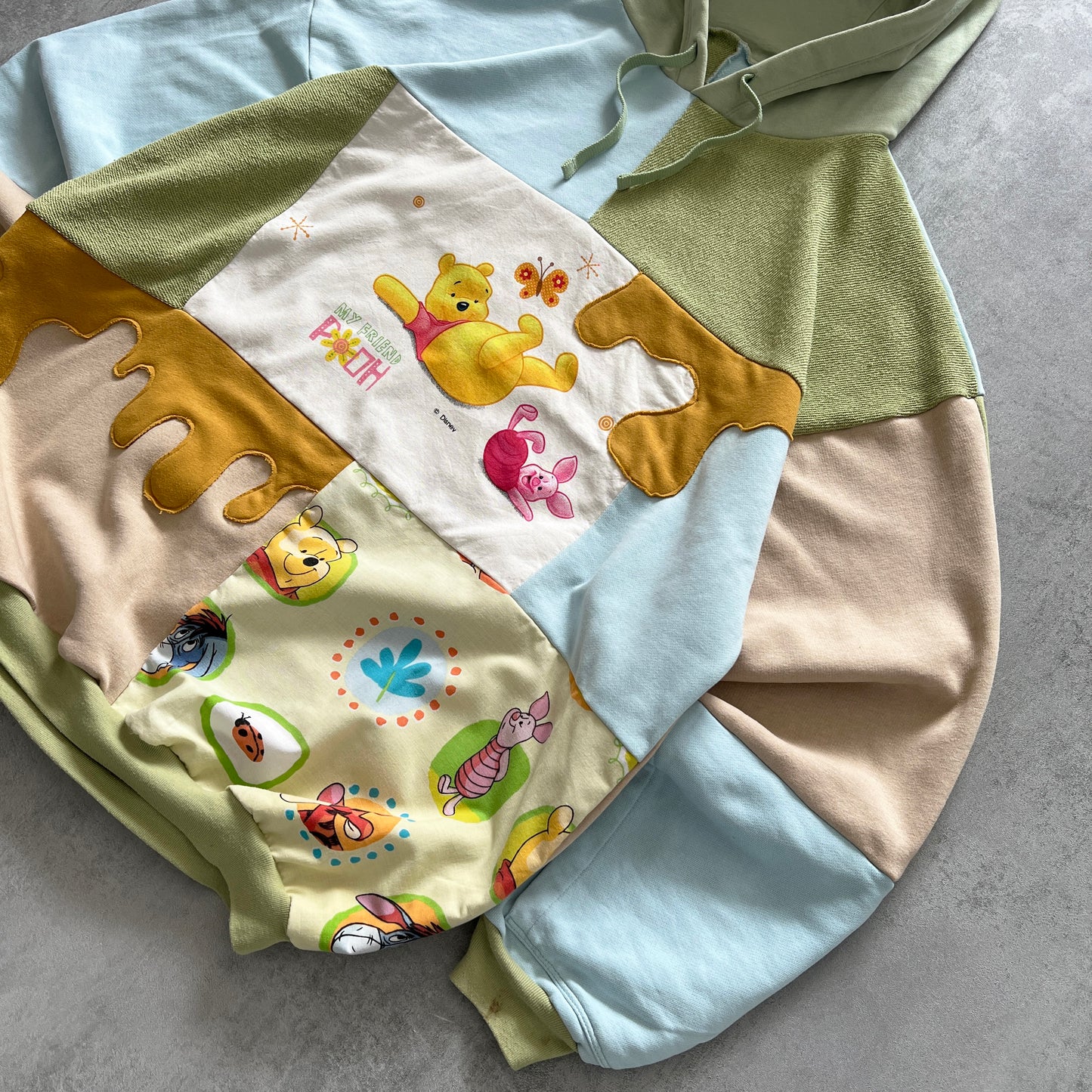 'HUNNY' PATCHWORK HOODIE (XL)
