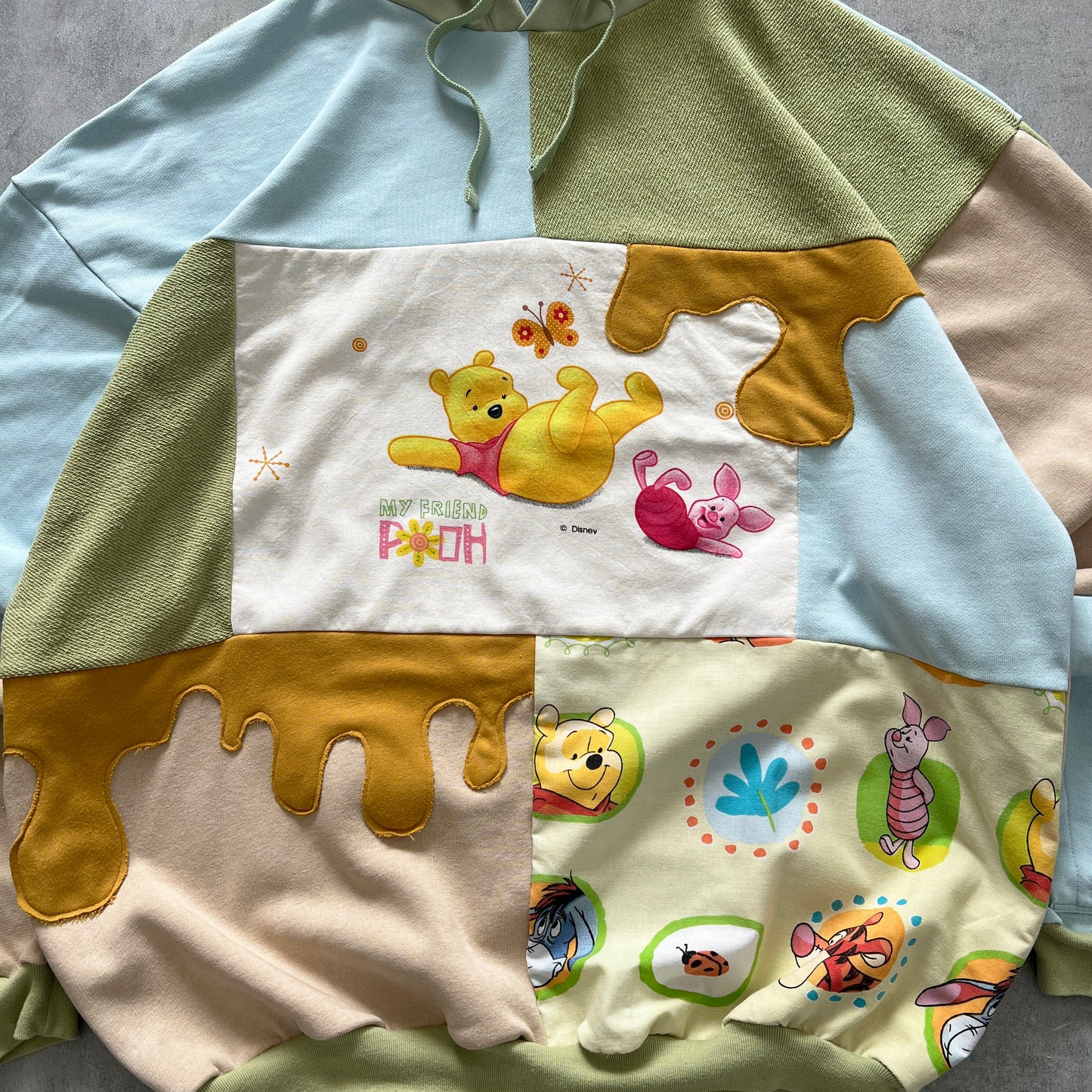 'HUNNY' PATCHWORK HOODIE (XL)
