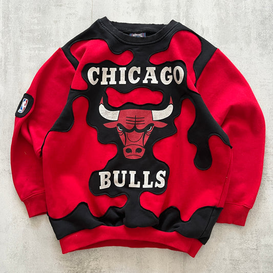 'BULLS' DISTRESSED VINTAGE SWEATSHIRT (w S)