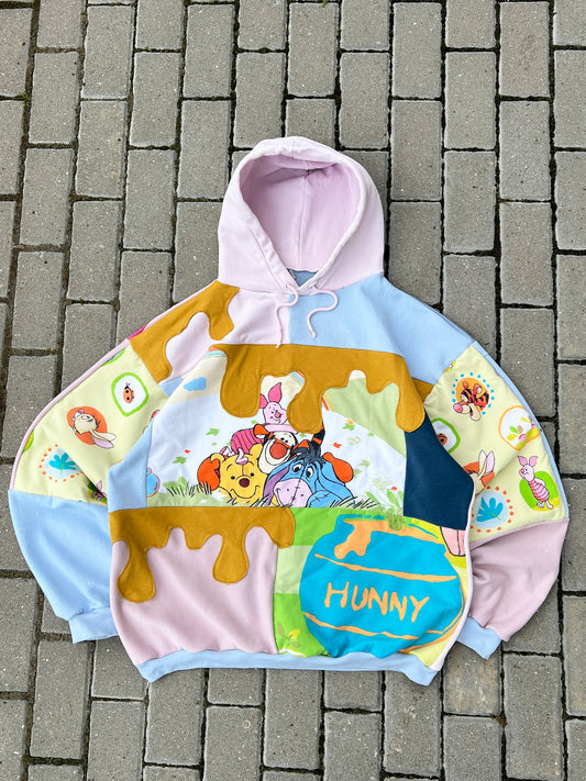 'HUNNY' PATCHWORK HOODIE (XL-XXL)