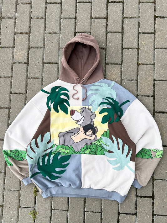 'BARE NECESSITIES' PATCHWORK HOODIE (XXL)