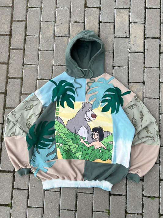 'BARE NECESSITIES' PATCHWORK HOODIE (XXL)