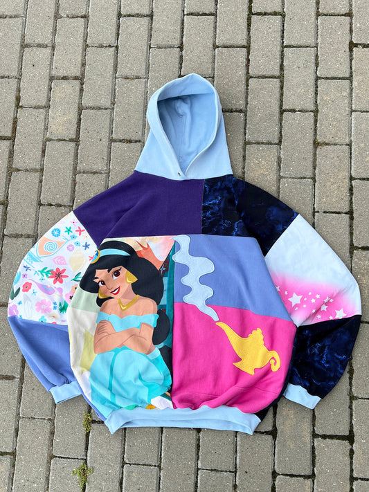 'MAGIC LAMP' PATCHWORK HOODIE (XL)