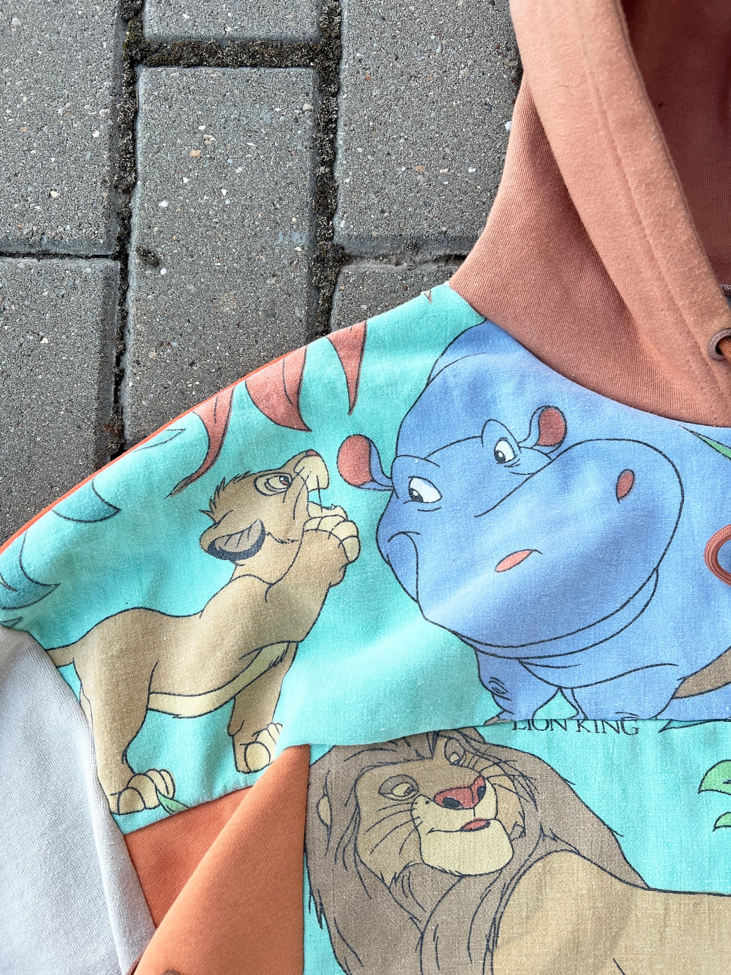 'HAKUNA MATATA' PATCHWORK HOODIE (XL)