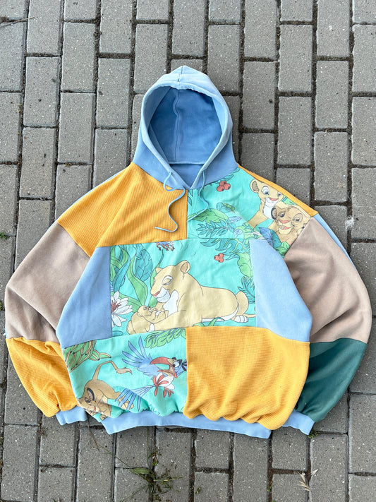 'HAKUNA MATATA' PATCHWORK HOODIE (XXL)
