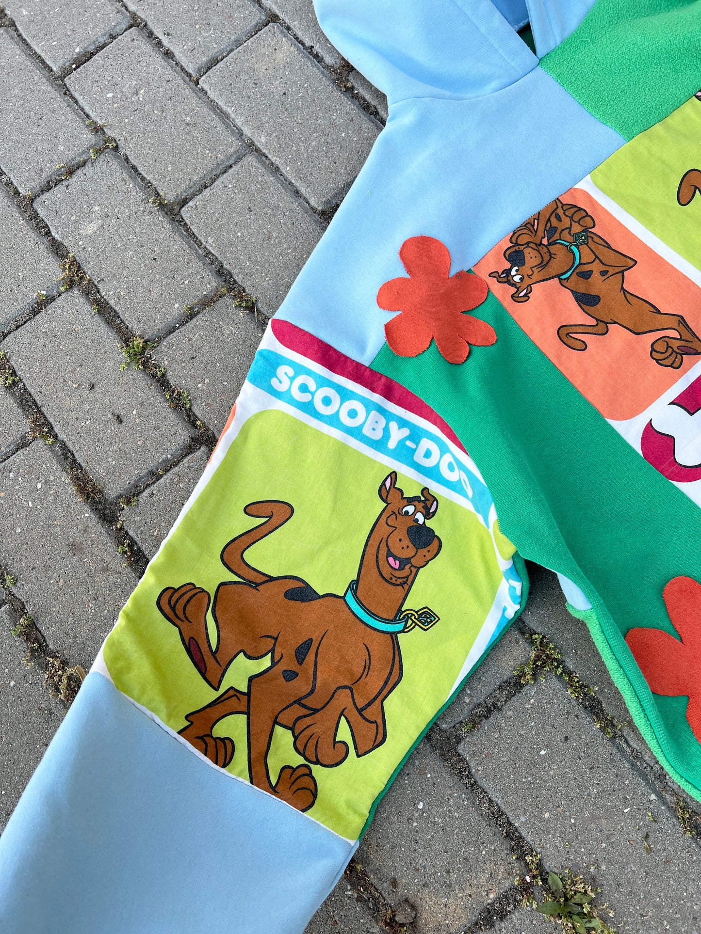 'THE MYSTERY MACHINE' PATCHWORK HOODIE (XL)