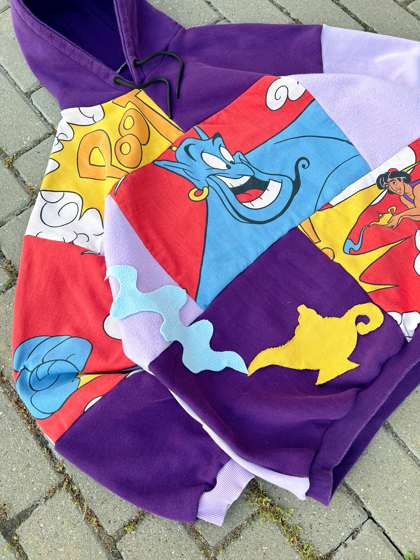 'FRIEND LIKE ME' PATCHWORK HOODIE (XL)