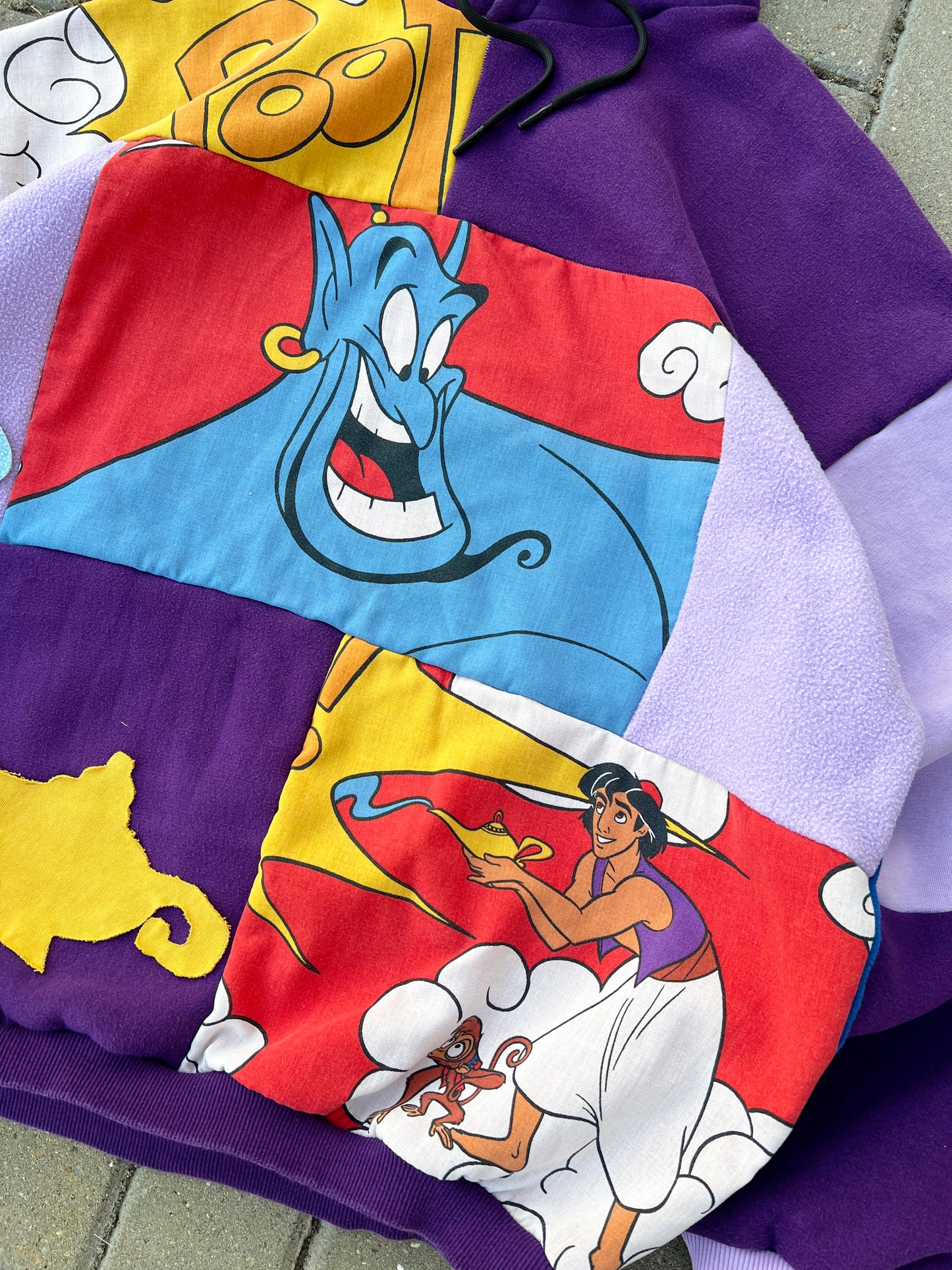 'FRIEND LIKE ME' PATCHWORK HOODIE (XL)