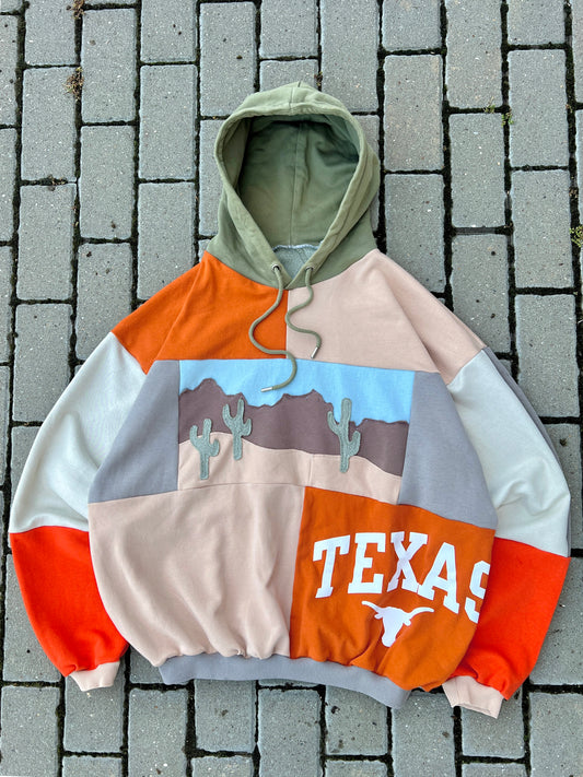 'TEXAS' PATCHWORK HOODIE (XL)