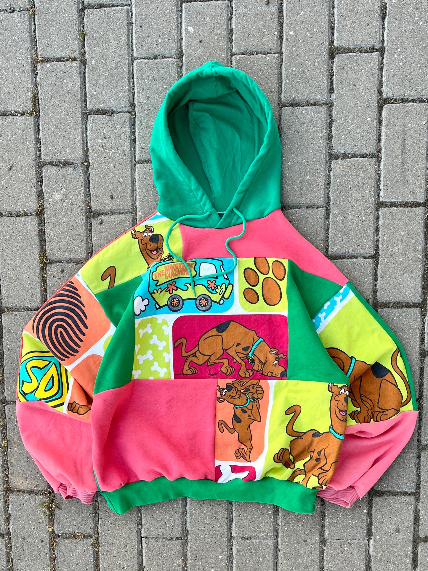 'SCOOBY' PATCHWORK HOODIE (M)