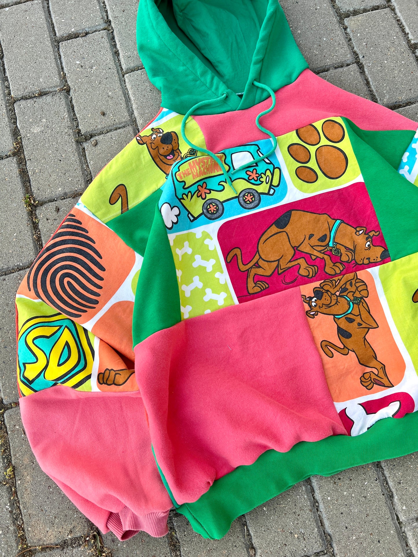 'SCOOBY' PATCHWORK HOODIE (M)