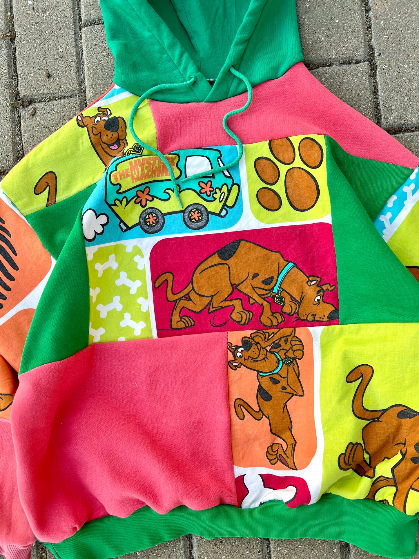 'SCOOBY' PATCHWORK HOODIE (M)