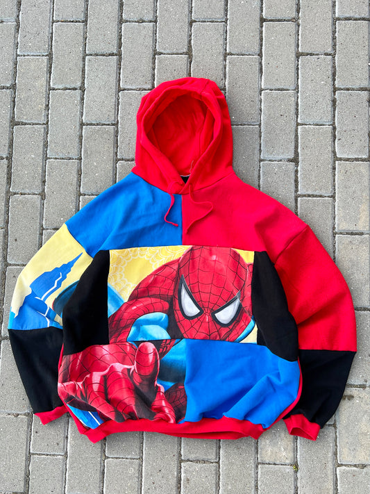 'SPIDEY' PATCHWORK HOODIE (XXL)