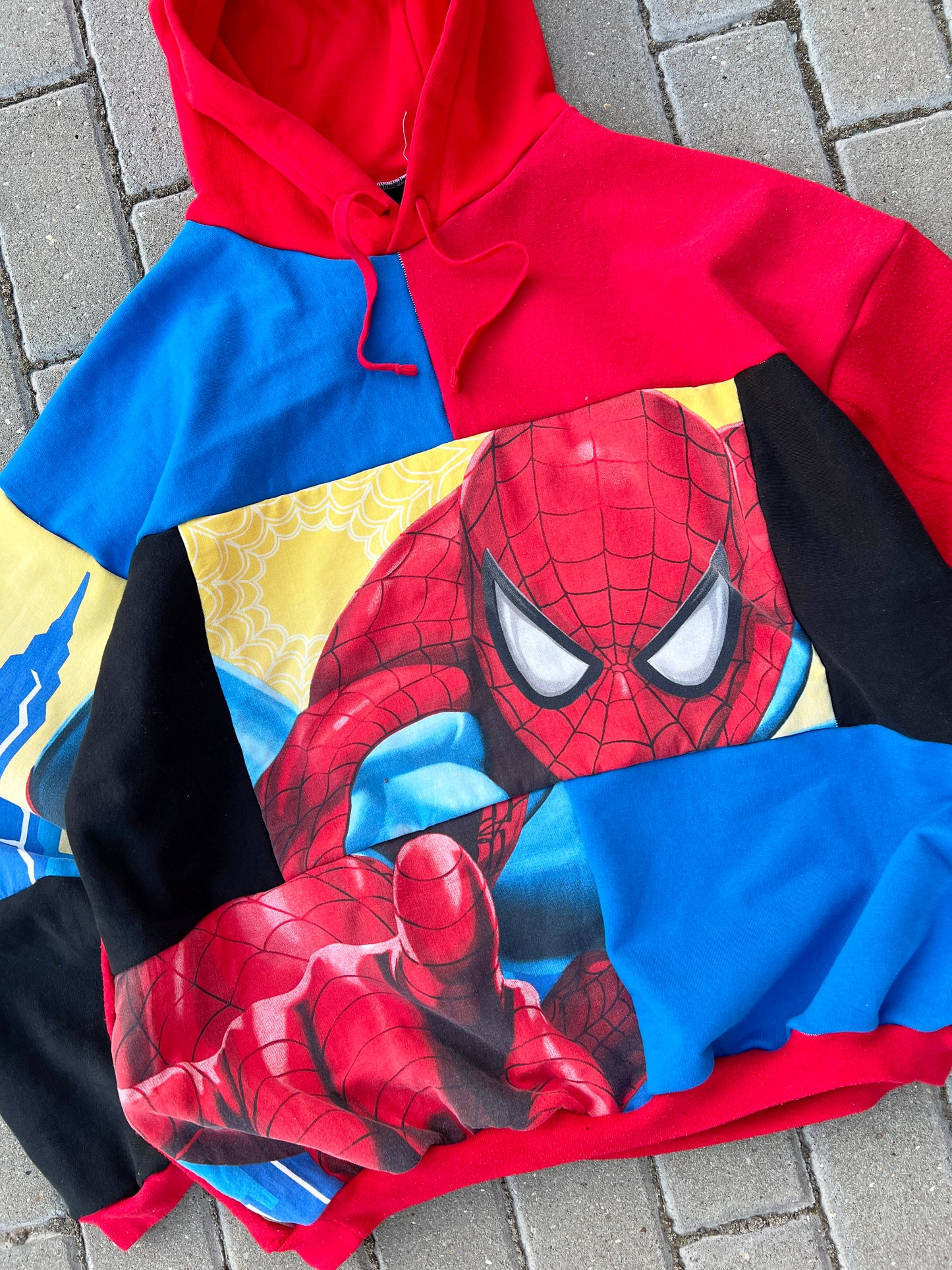 'SPIDEY' PATCHWORK HOODIE (XXL)