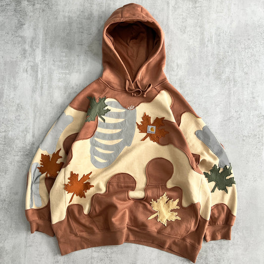 'LEAVES' REFLECTIVE HOODIE (XL)