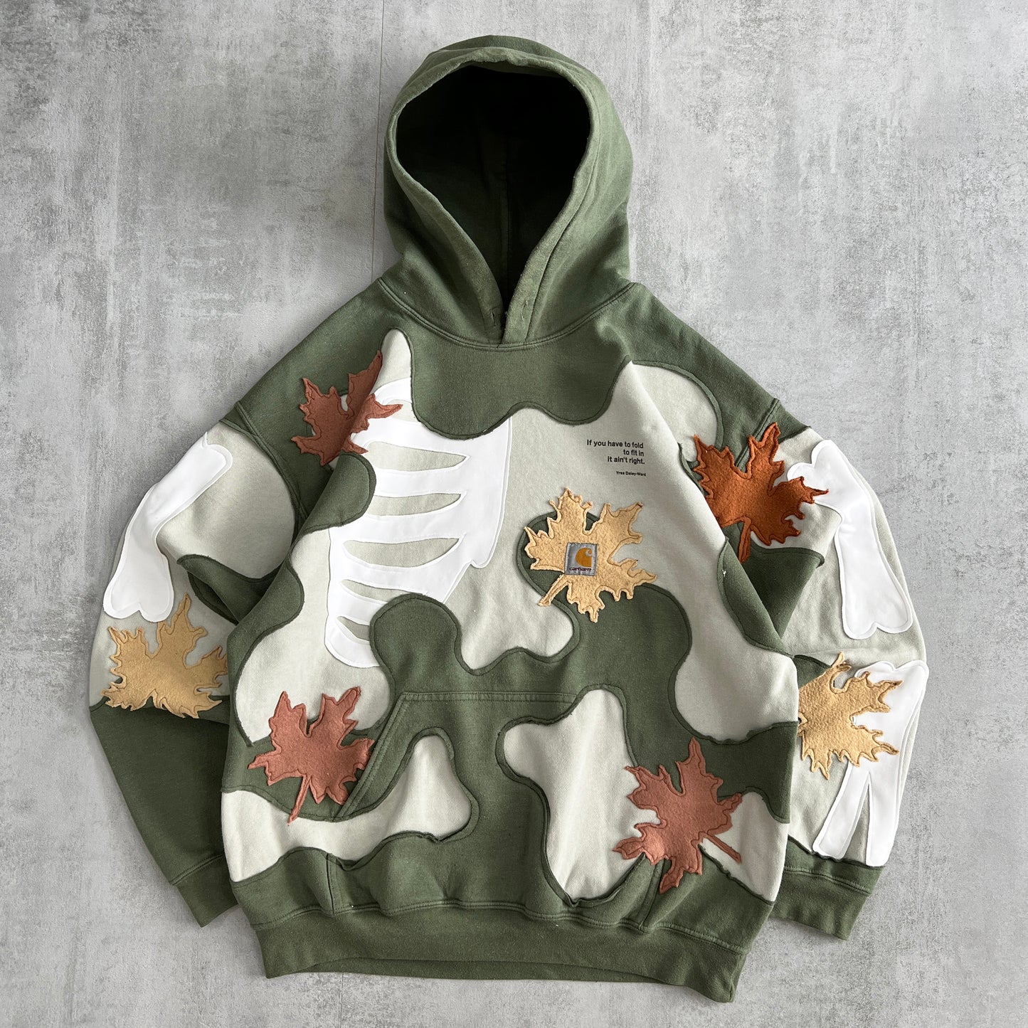 'LEAVES' HOODIE (L)