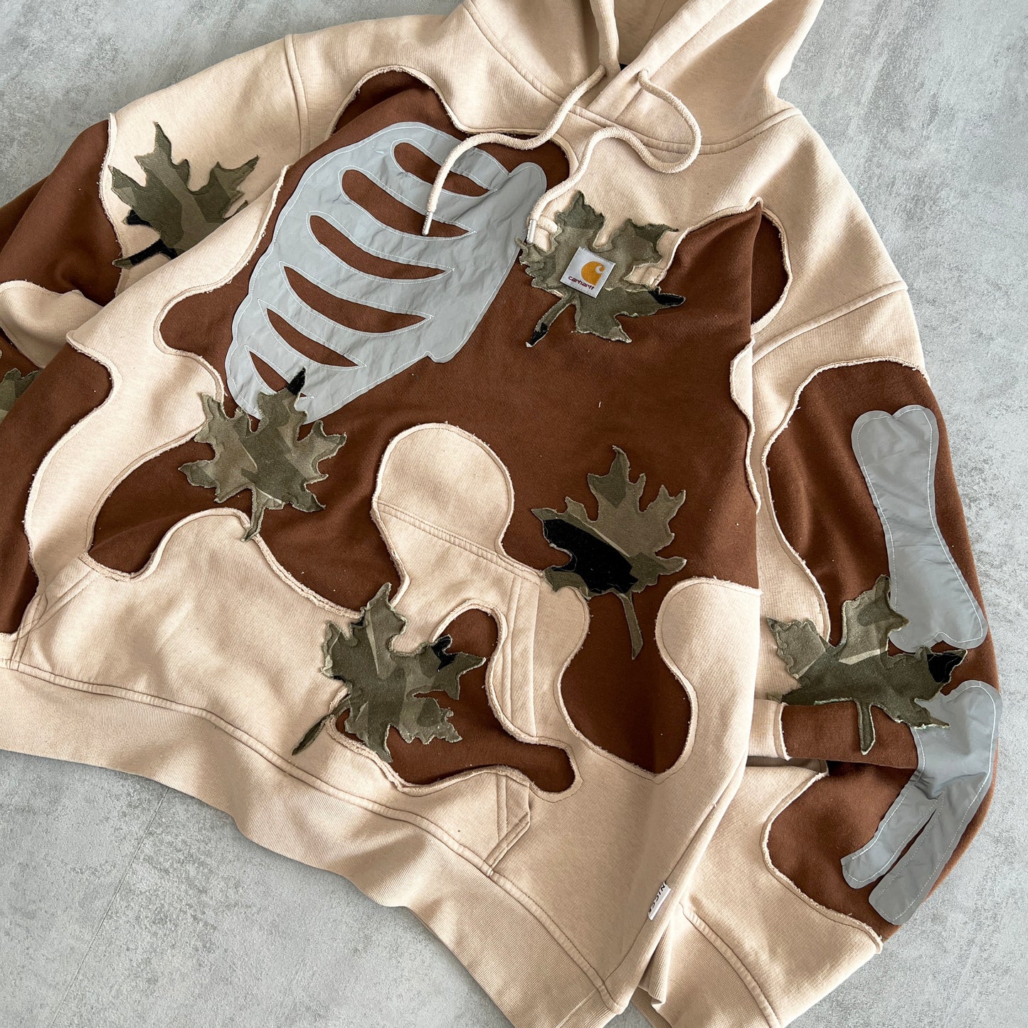 'LEAVES' REFLECTIVE HOODIE (XL)